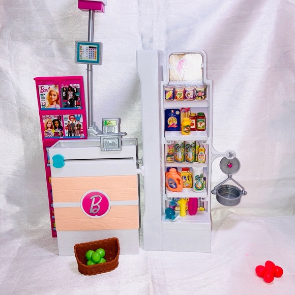 Barbie Grocery Store (15 mini pc) Shelves Checkout & S Grocery Checkout - Picture 9 of 13